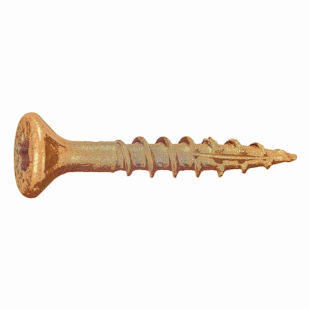 Saberdrive Deck Screw, #9 x 1-1/4 in, Steel, Flat Head, Torx Drive